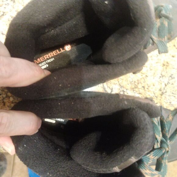 Merrell Fraxion Shell 8 Insulated Waterproof Winter Boots Brown Men's 11.5 EUC - Picture 11 of 12